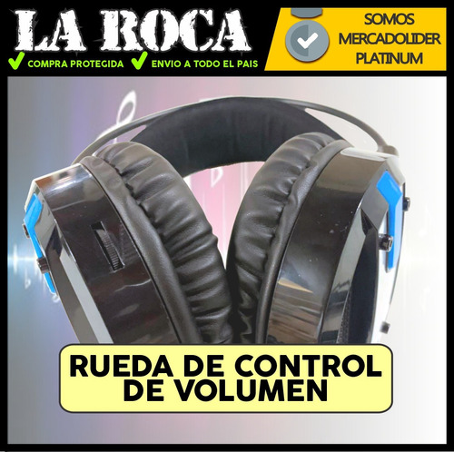 Auricular Gamer Sonido 7.1 Microfono Luz Led Gaming