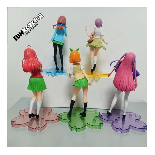Imagen 7 de 7 de Figura De Colección Quintillizas Nakano - Set Con 5 Pzas