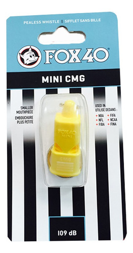 Silbato Fox 40 Mini Cmg Con Protector Naranja Profesional