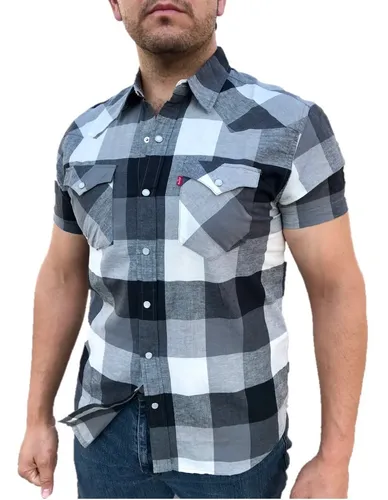 Camisa levis hombre cuadros hot sale