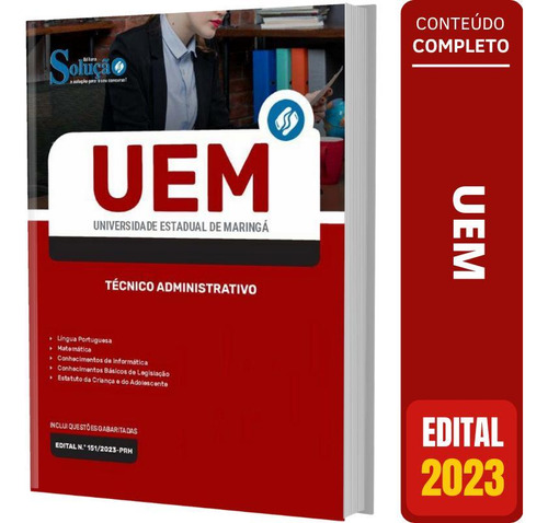 Apostila Uem 2023 - Técnico Administrativo