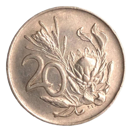 Sudafrica - 20 Cents - Año 1971 - Plantas - Km #86