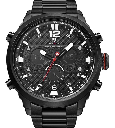 Relógio Masculino Weide Anadigi Preto 10137