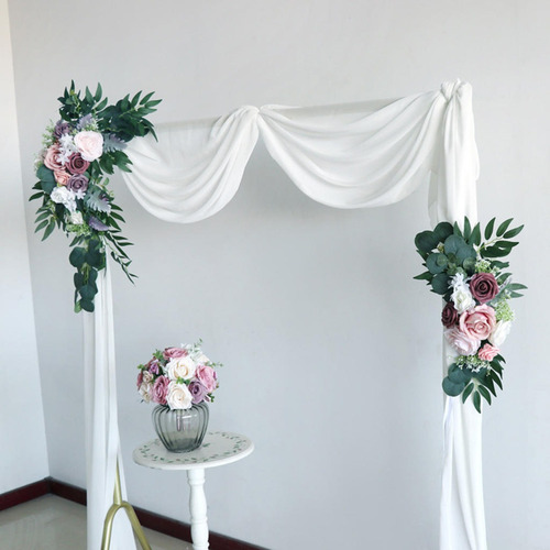 Decoración De De Flores Artificiales Hechas A Mano Tarjeta