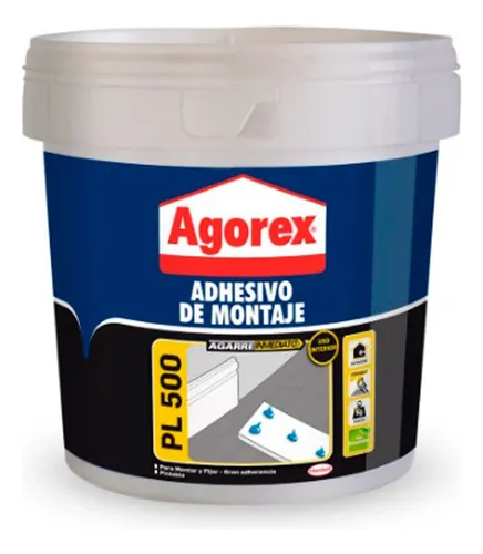 Pegamento Adhesivo De Montaje Pl500 Agorex 3,8 Kg