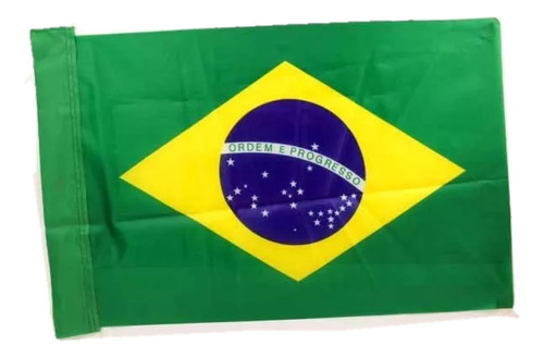 Kit 12 Bandeira Brasil Tamanho 60x40 Cm Oficial Top Torcedor