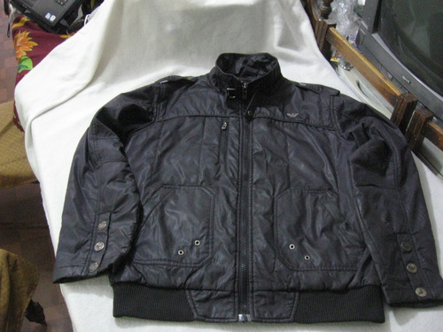 Casaca Sport Giorgio Armani Talla L Color Negra Impecable