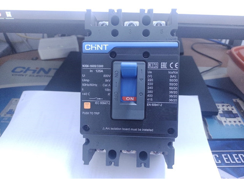 Breaker Ind Chint Nxm-125s 3x 125amp 800v, 50/36ka 220/440v