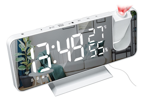 Reloj Despertador Digital De Proyección Para Dormitori...