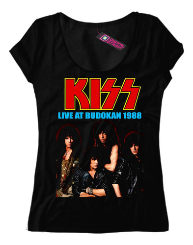 Remera Mujer Kiss Live At Budokan 1988 T812 Dtg Premium