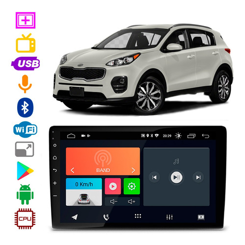 Radio Kia Sportage 2010 A 2015 9 Pol Bt Android Aplicativos