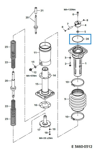 O-ring Weber 116x3-nbr70 Liga Apisonadora