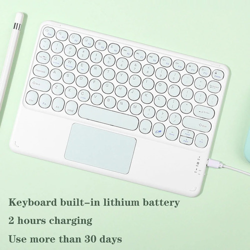 Teclado Con Touchpad, Inalámbrico Bluetooth