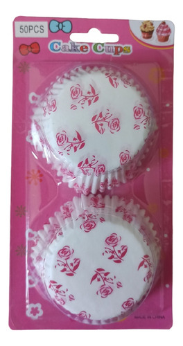 Pirotines Blancos Con Rosas Rojas - Cupcakes 