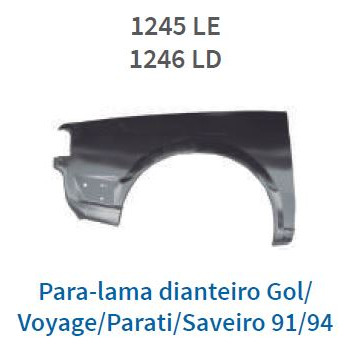 Guardabarro Vw Del. Izq. Gol 91...94 Amazon Pti. Senda