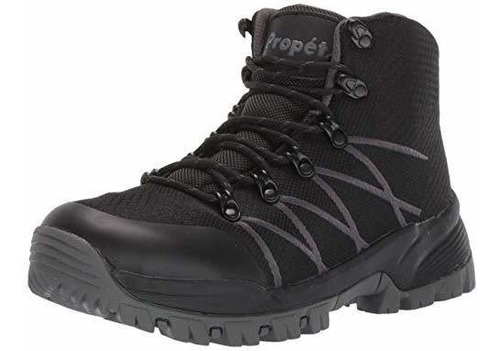 Botas - Propet Men's Traverse Hiking Boot, Black-dark Grey, 