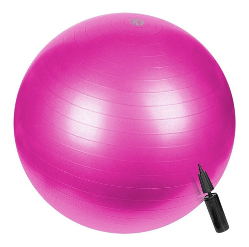 Pelota Fitness Yoga Pilates 65cm Con Bomba Fucsia K6 Fitness