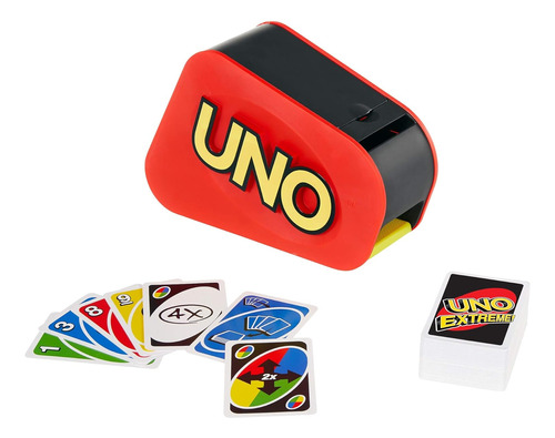 Uno Extreme - Juego De Cartas Familiar Con Lanzador