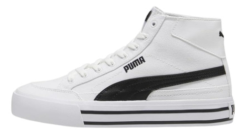 Tenis Puma Court Classic Vulc Mid Fs Blanco Unisex Casual