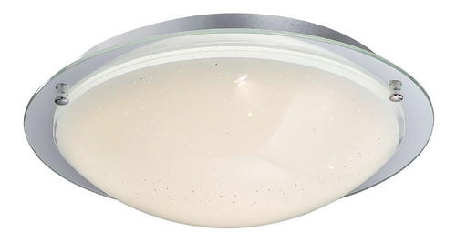 Lámpara Plafón Led 12 W Cristal Opalino Duomo 2g Iluminación Color Espejo
