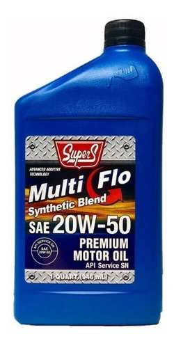 Aceite 20w50 Semisintetico Supers Multiflo Importado