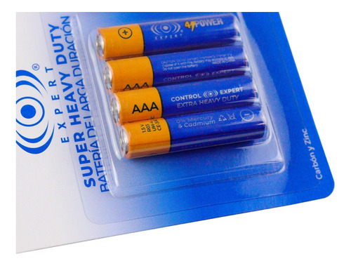 Pilas Baterias Aaa Control Expert 1.5v 120 Pila Caja 30 Blis