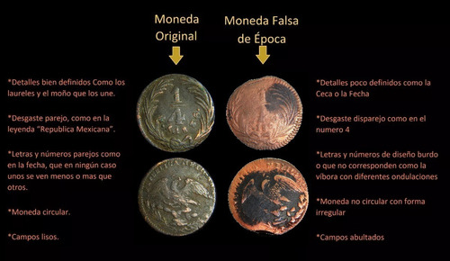 Moneda 1/4 Real 1836 Falsa De Época Cuarto Cuartilla Federal