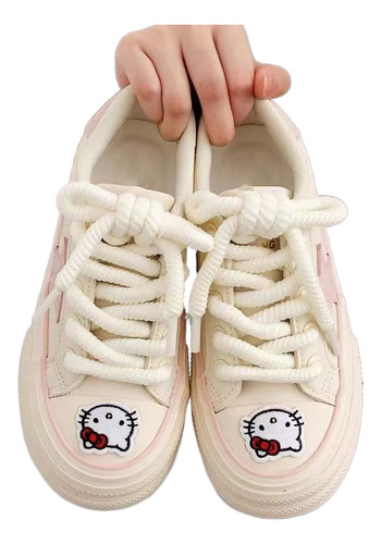 Zapatillas Hello Kitty, Zapatos Casuales De Lona