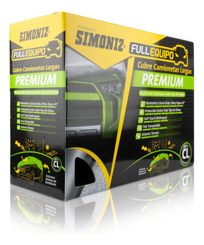 Cobertor Para Camionetas Largas Premium Simoniz T-xl