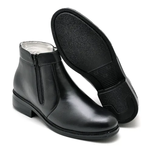Botina Masculina Couro Pelica Sola Borracha Com Z per 1500