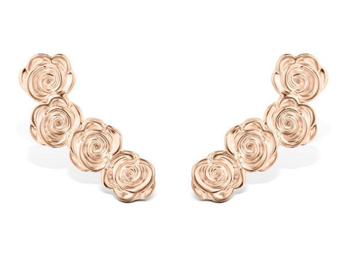 Brinco Ear Cuff Life Flora Rosas Liga Rosé