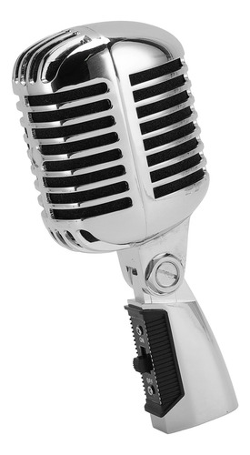 Micrófono Vocal Dinámico Retro Vintage De Aleación De Zinc