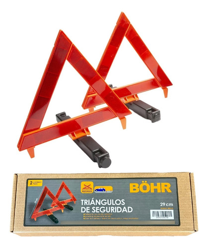 Triangulos Reflejantes De Seguridad, 30cm, Dos Piezas