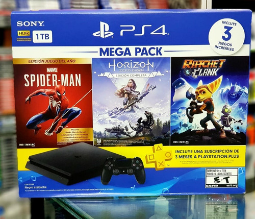 Imagen 1 de 4 de Consola Ps4 Slim 1tb Hits Bundle+ 7 Juegos. Super Precio