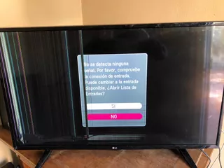 LG Smart Tv Led 43lh5700 Panel Golpeado, Funciona Todo