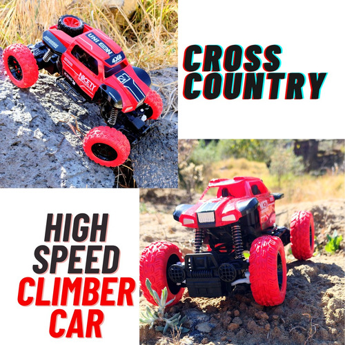 Coche Rc 4x4 Rock 1:18 Todo Terreno Batería Recargable
