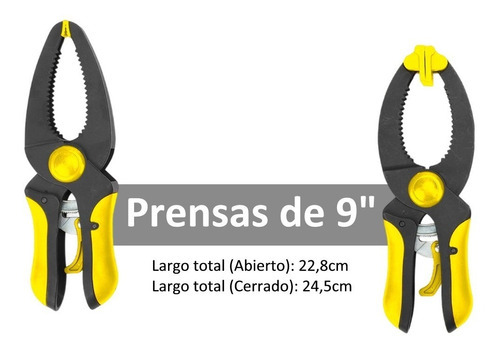 Prensa Sargento Barovo Sptra-9896 Ajustable 4 Unidades