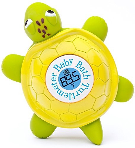 Ozeri Tortuga Flotante Juguete Y Termómetro De Bañera