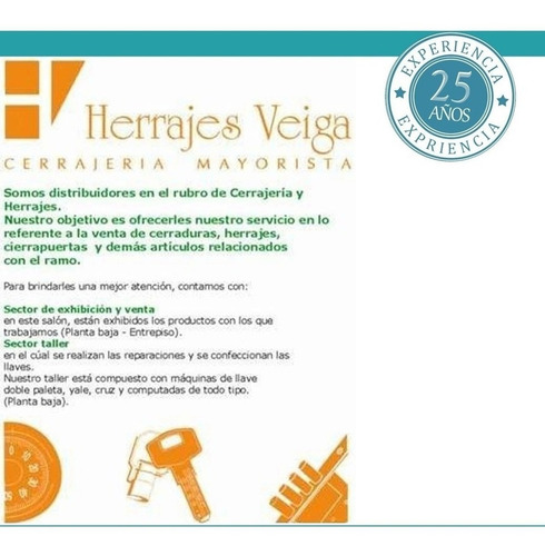 Imagen 7 de 8 de Manija Nova Doble Aluminio T/ Acero Inoxidable Pack Por 10