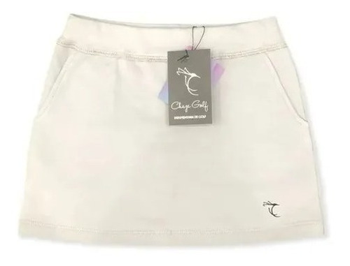 Imagen 2 de 5 de Pollera Chaza Golf Dama Lisa Blanca Golfargentino