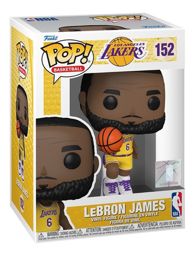 Funko Pop Lebron James #152 Los Angeles Lakers Cami Amarilla