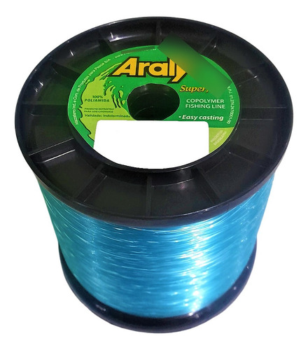 Linha Pesca Araty 0,25 Mm Azul 250 G 3846 Metros 9,2 Libras