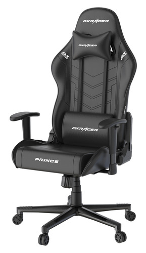 Cadeira de mesa ergonômica para jogadores Dxracer Prince 132 Series - preta