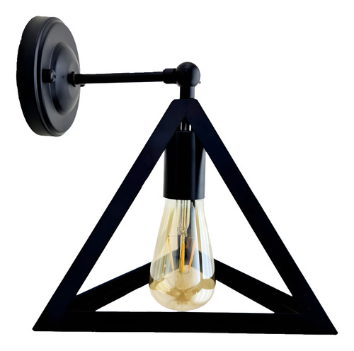 Farol Aplique De Muro Led Triangular E27 Decorativo.