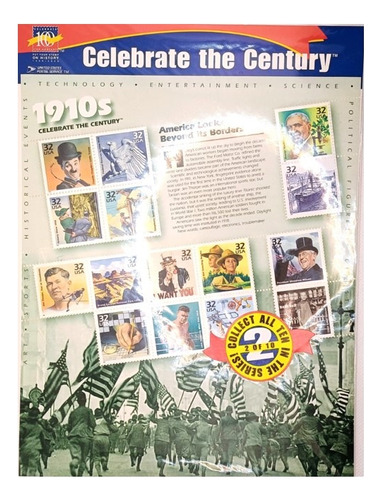 Estampillas Usa Celebrate The Century 1910s Colección