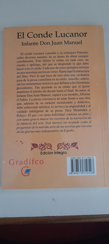 Infante Don Juan Manuel : El Conde Lucanor (Usado)
