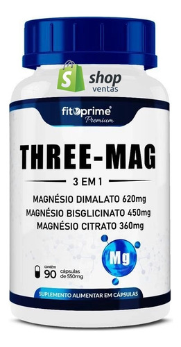 Tri Magnesio, 3 En 1 - Di-malato - Bisglicinato - Citrato