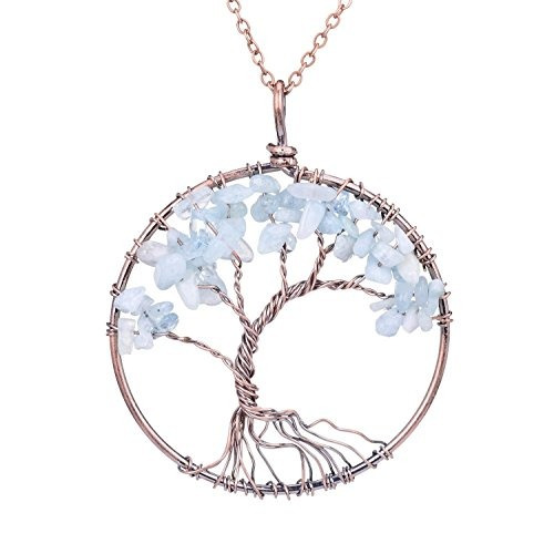 Collar Para Mamá Con Dije De Árbol Familiar De La Vida