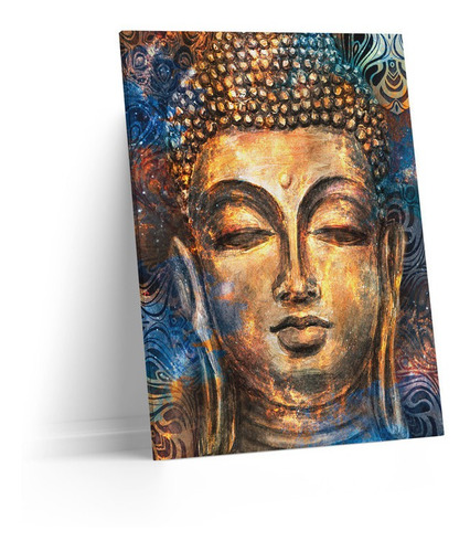 Cuadro Lienzo Canvas 45x60cm Buda Ilustracion Color Paz