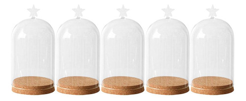 5 Botellas Bell Landscape Terrarium Con Tapa Para Jarrón [u]